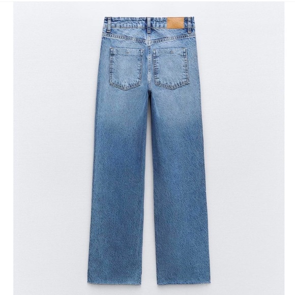 ZARA Z1975 STRAIGHT CUT PEARL JEAN - Picture 2 of 6